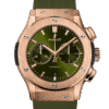 HUBLOT CLASSIC FUSION CHRONOGRAP KING GOLD GREEN
