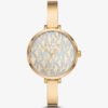 MICHAEL KORS NAIA GOLD-TONE LOGO WATCH
